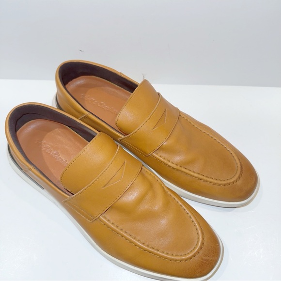Wolf & Shepard Crossover Penny Loafer Honey Tan Leather Sz 11 Preppy - Picture 12 of 13
